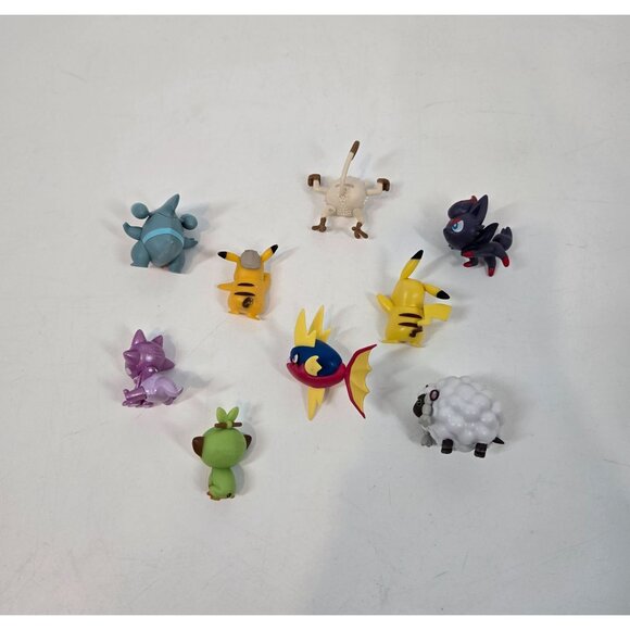 Pokemon Small Action Figures Lot of 9 Toxel Grookey Wooloo Mankey Carvanha Zorua - Picture 9 of 11